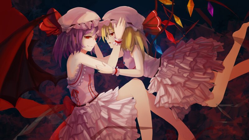 Two Girls in Pink Dresses — Intimate