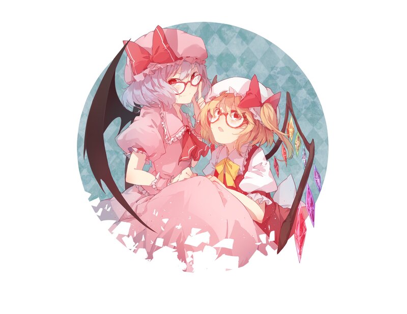 Two Girls in Pink Dresses — Playful