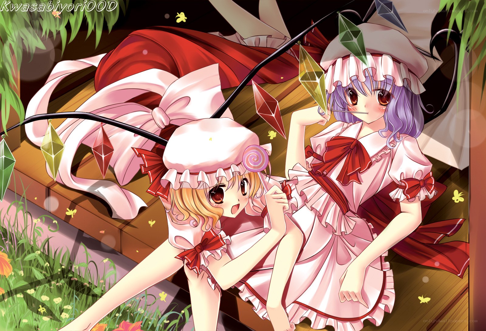 Two girls in pink dresses