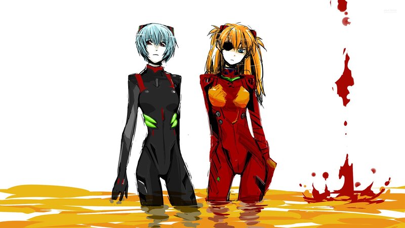 Two Girls in Plugsuits