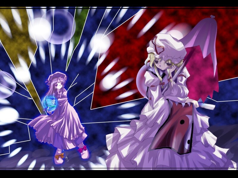 Two girls in purple dresses