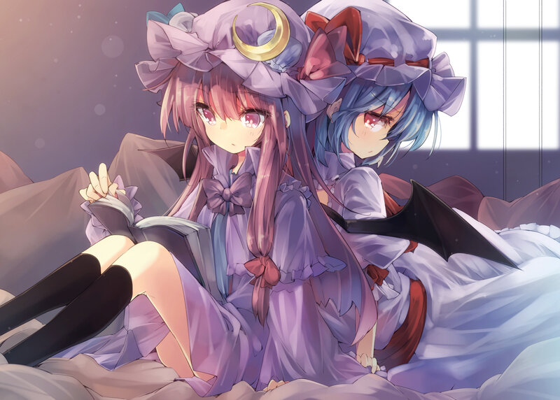 Two Girls in Purple Dresses — Calm