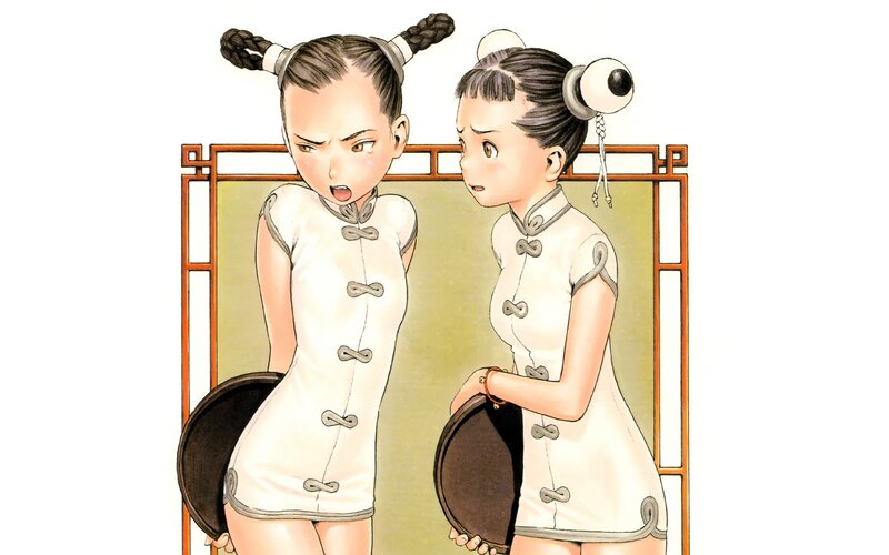 Two Girls in Qipaos