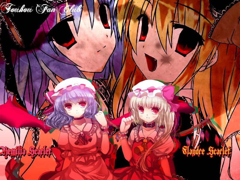 Two Girls in Red Dresses — Dramatic, Anime