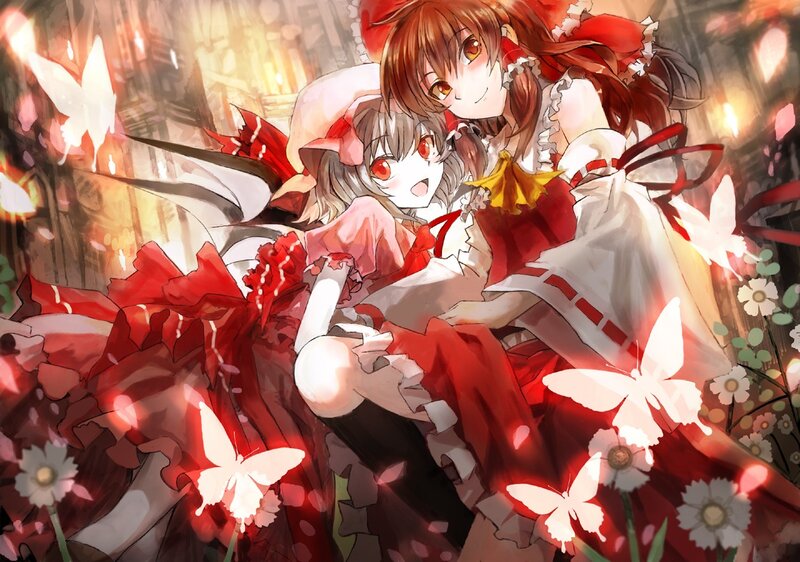 Two Girls in Red Dresses — Dreamy