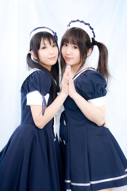 Two girls in sailor outfits