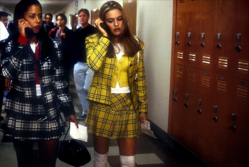 Two Girls in School Hallway