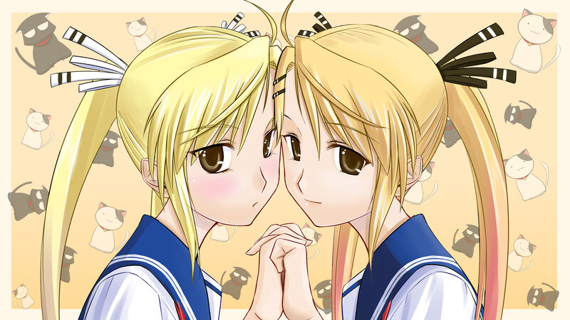 two girls in school uniforms