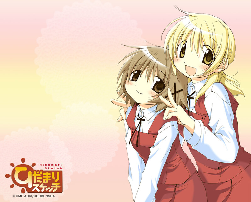 Two girls in school uniforms
