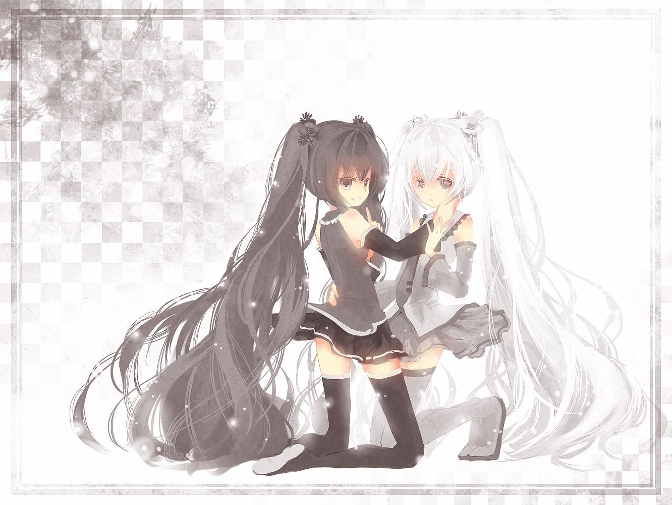 two girls in school uniforms