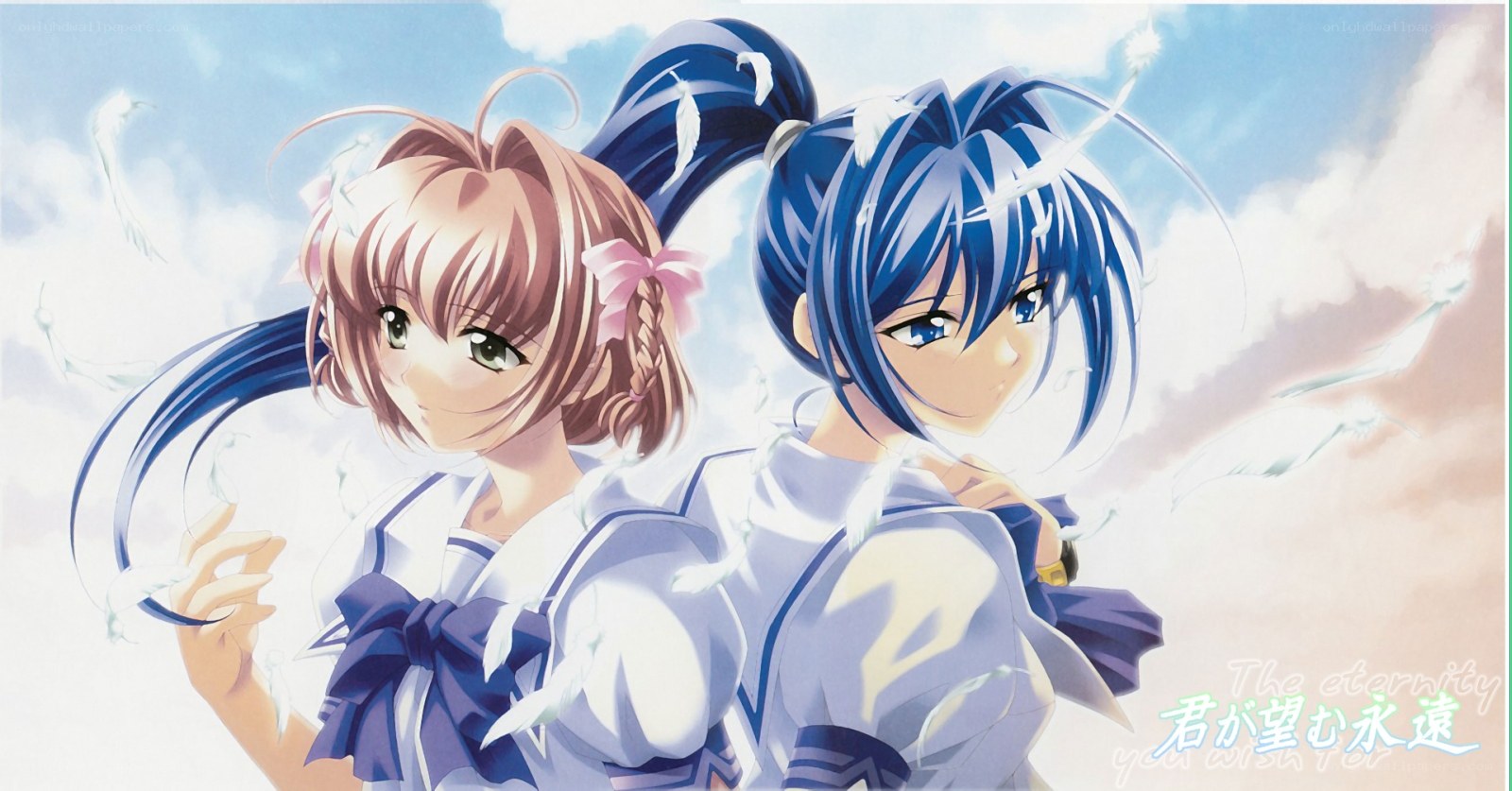 two girls in school uniforms