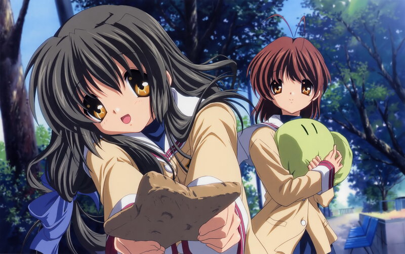 Two girls in school uniforms