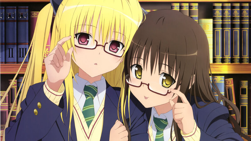 two girls in school uniforms