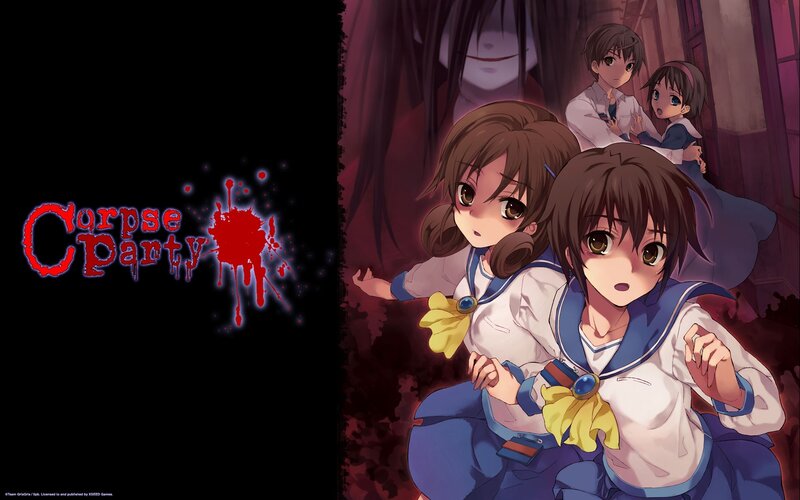 Two Girls in School Uniforms — Black, Dark, Dramatic