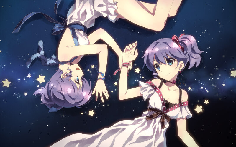 Two Girls in Starry Sky