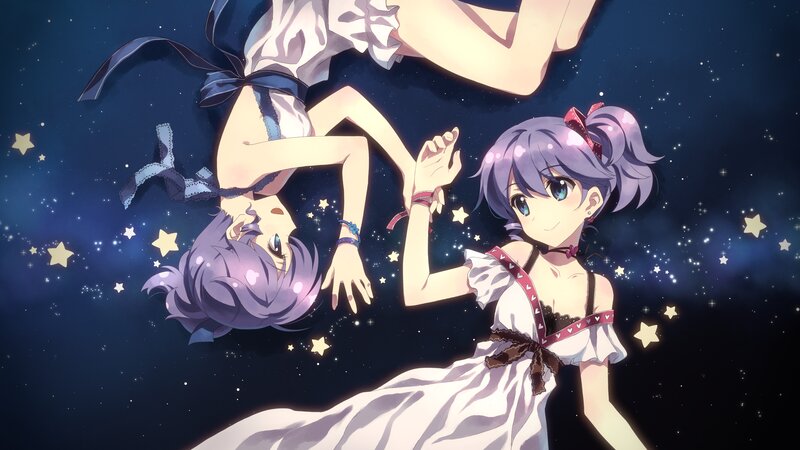 Two Girls in Starry Space