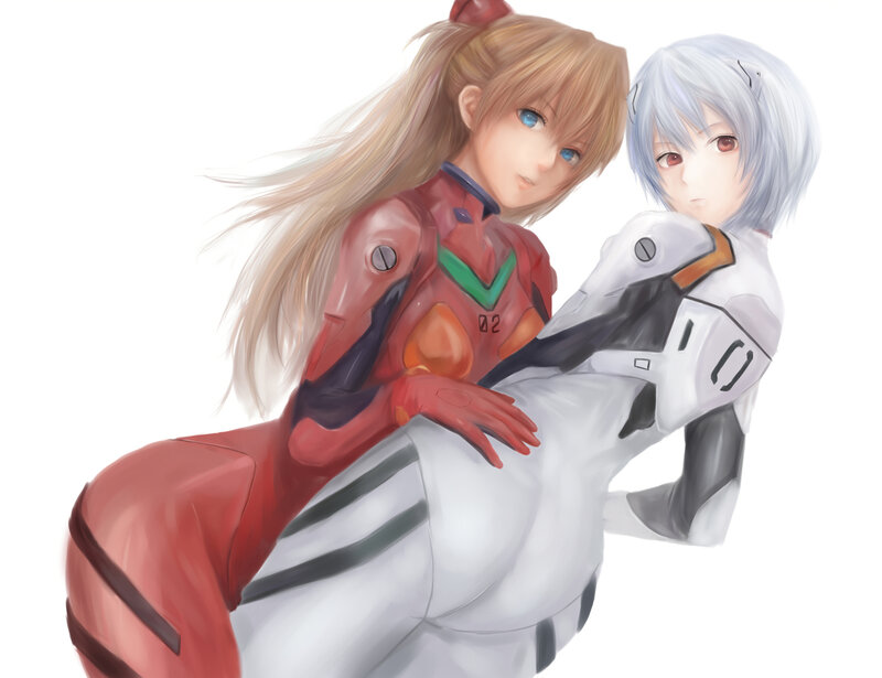 Two Girls in Suits — Red