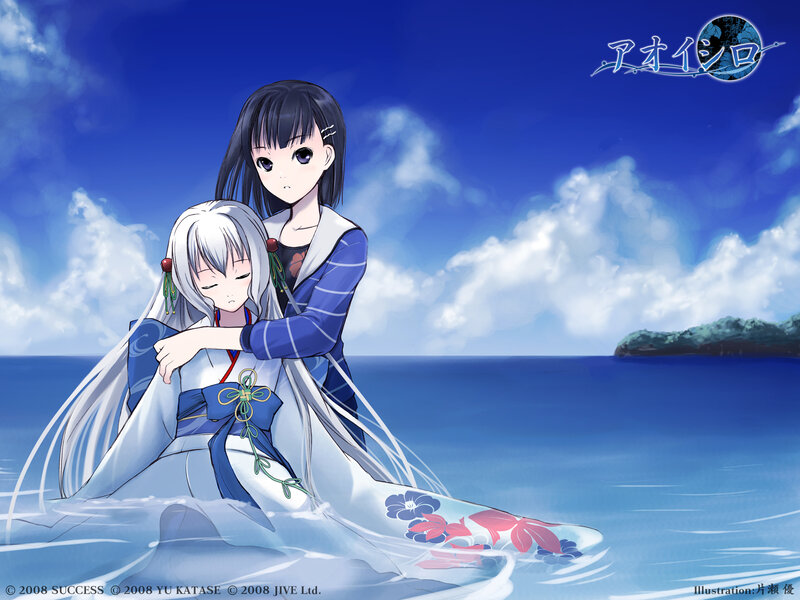 Two girls in the ocean