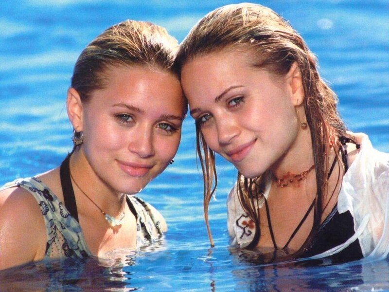 two girls in the water