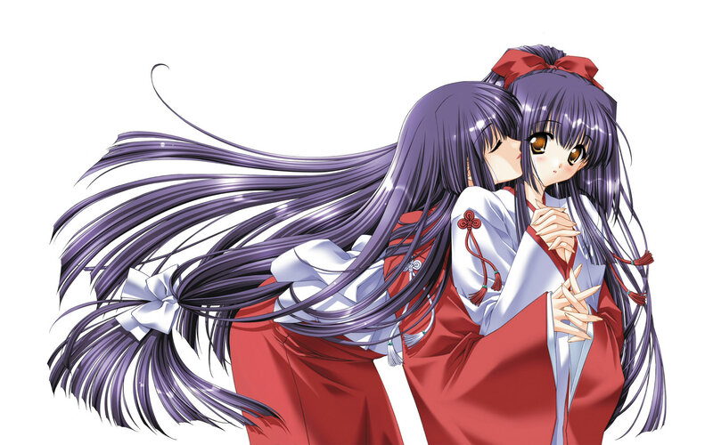 two girls in traditional clothing