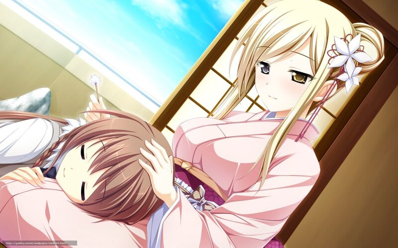 Two Girls in Traditional Clothing — Pink, Calm