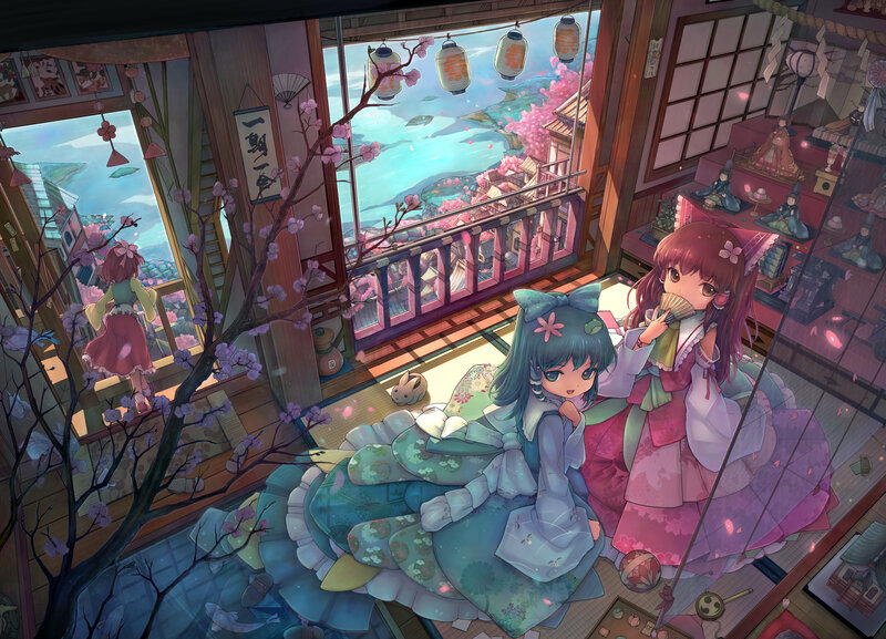 Two Girls in Traditional Dresses — Pink