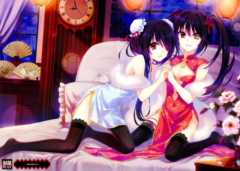 Two Girls in Traditional Dresses — Purple