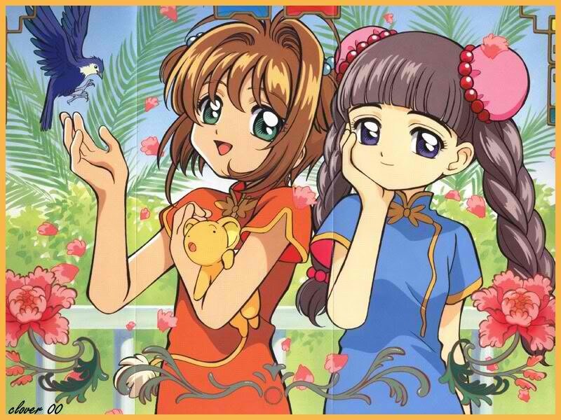 Two Girls in Traditional Dresses — Red, Cheerful