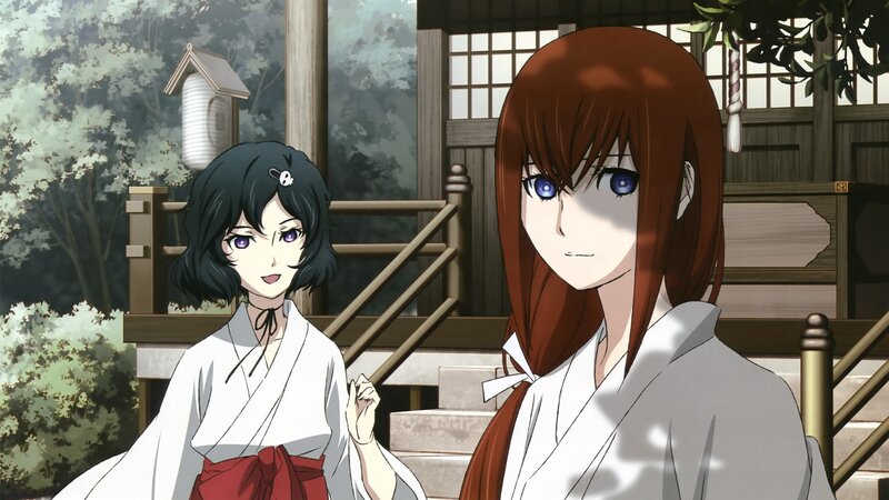 Two girls in traditional robes