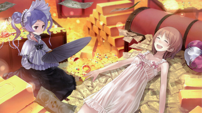 Two Girls in Treasure Room