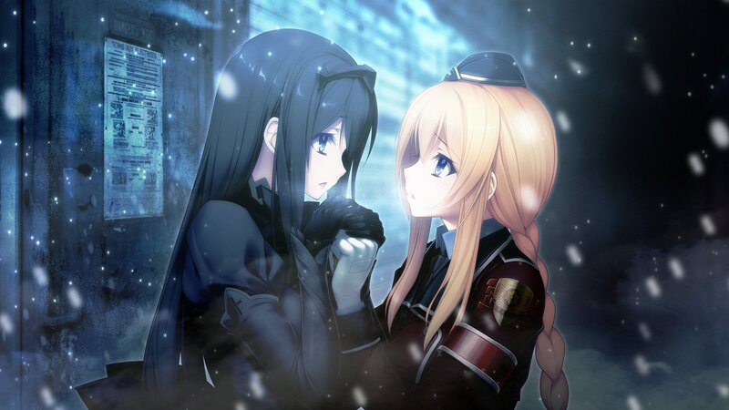 Two Girls in Uniform — Blue