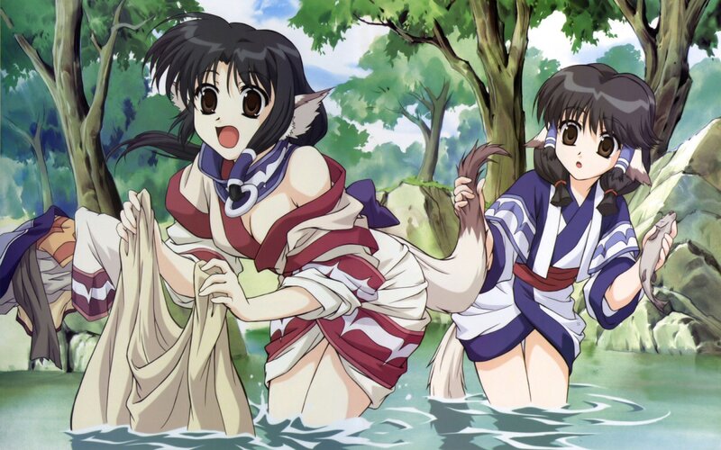 Two Girls in Water — Green