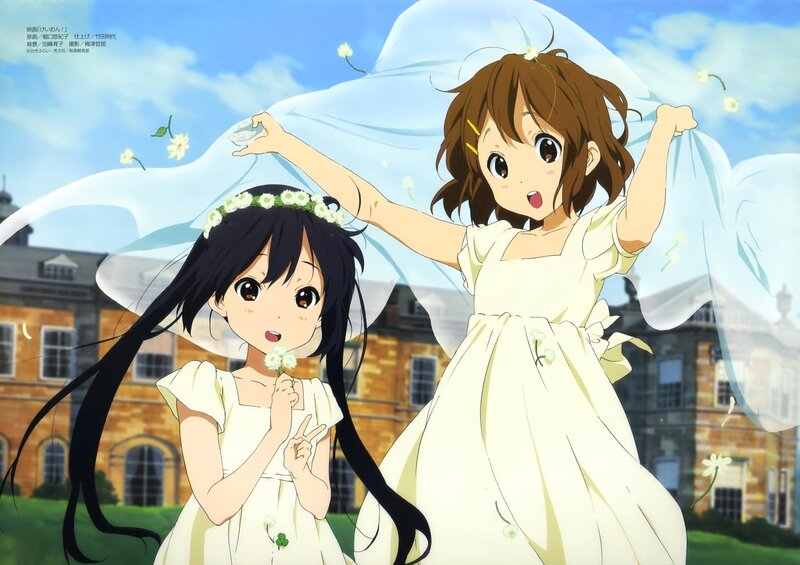 Two Girls in White Dresses — Joyful