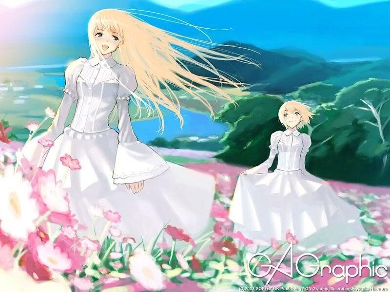 Two Girls in White Dresses — Serene