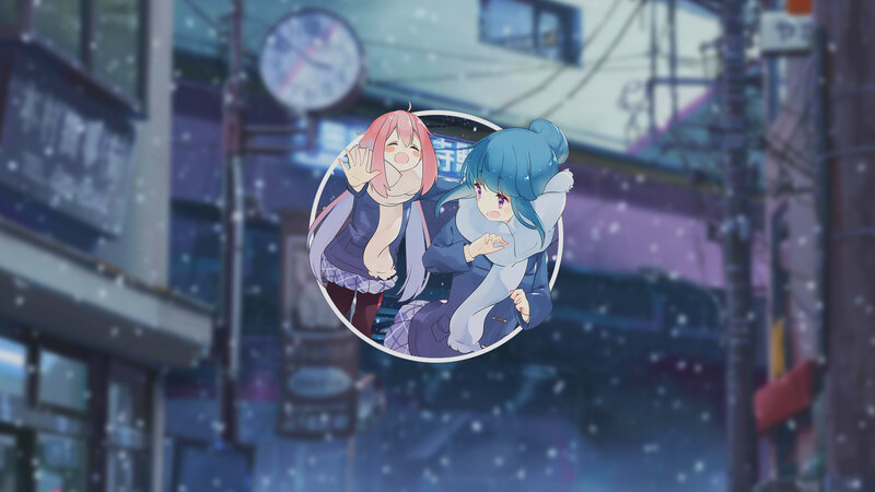 Two Girls in Winter — Blue, Calm