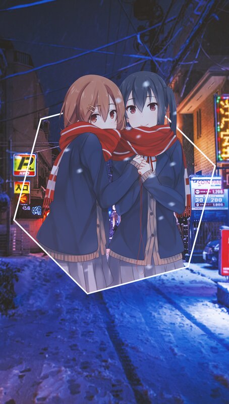 Two Girls in Winter — Blue, Cold