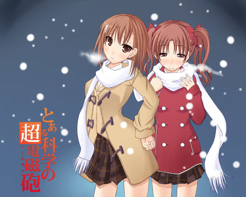 two girls in winter coats