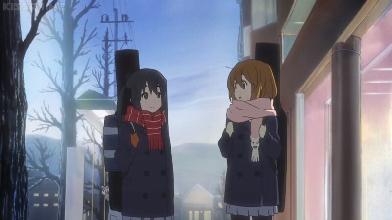 Two Girls in Winter Coats — Blue, Calm