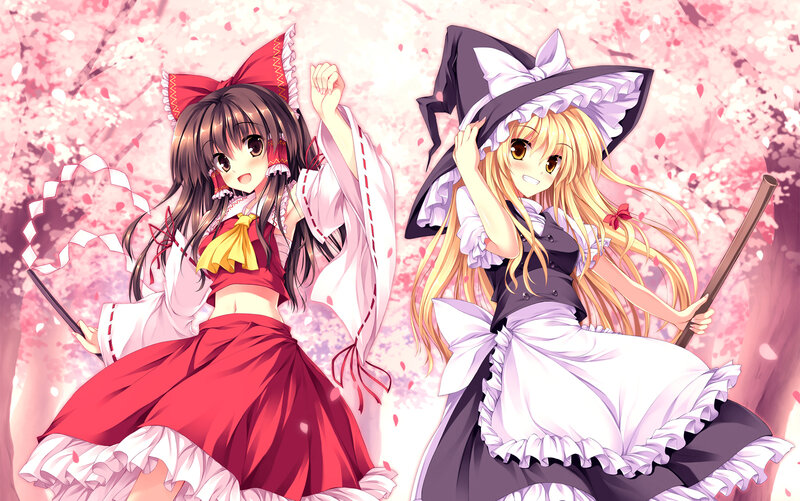 Two Girls in Witch Costumes — Pink