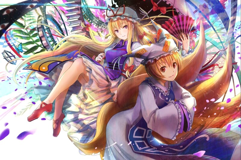 Two Girls in Witch Costumes — Purple, Dynamic
