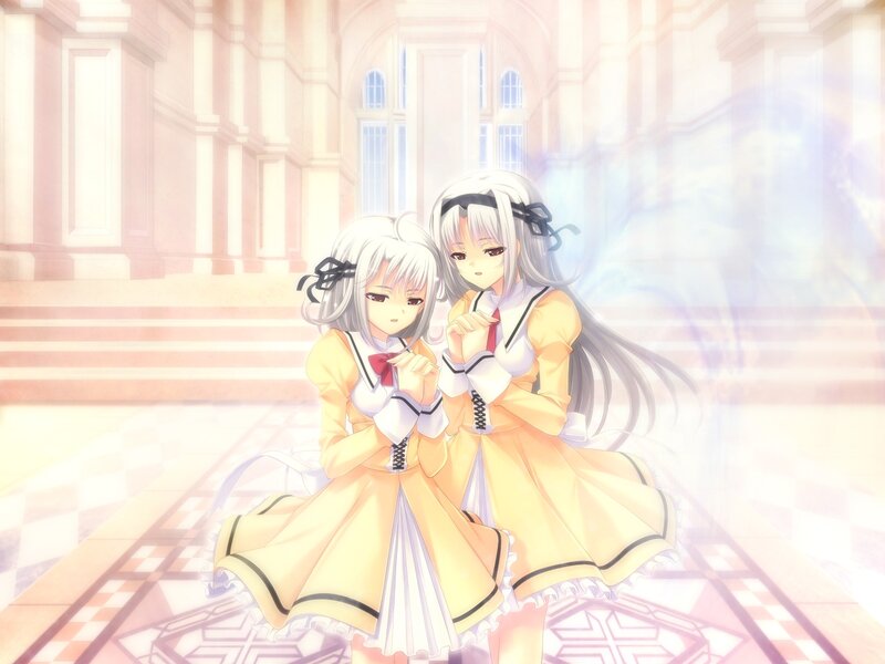 Two Girls in Yellow Dresses — Serene, Anime