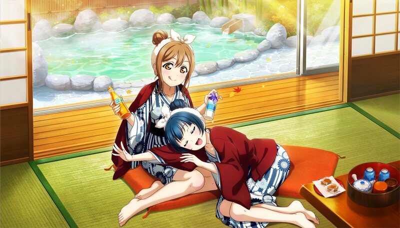 Two Girls in Yukata — Green