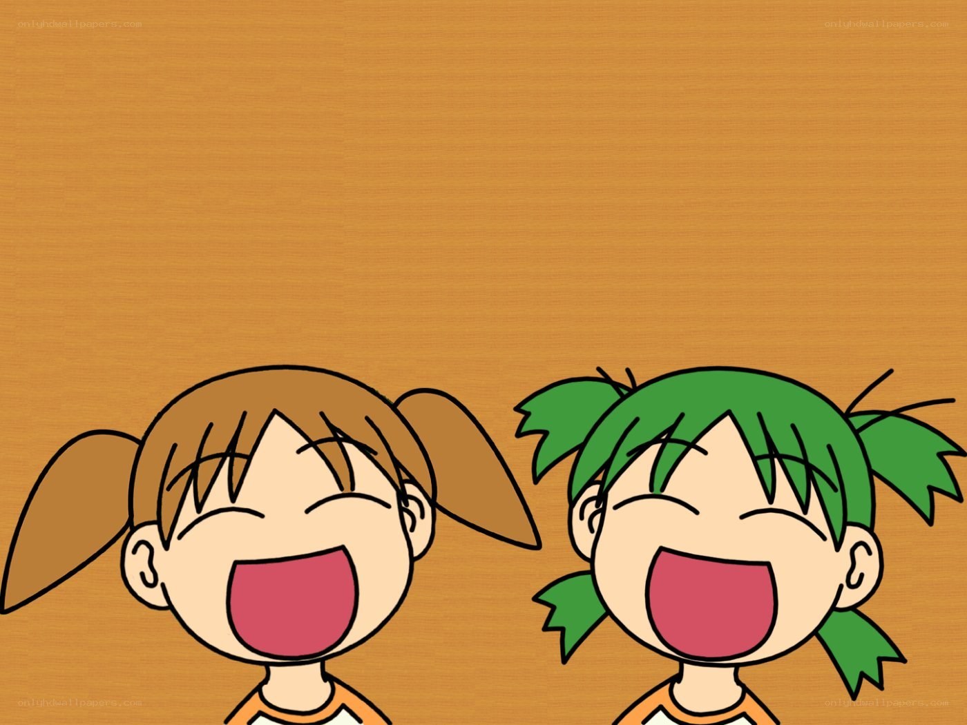 two girls laughing together