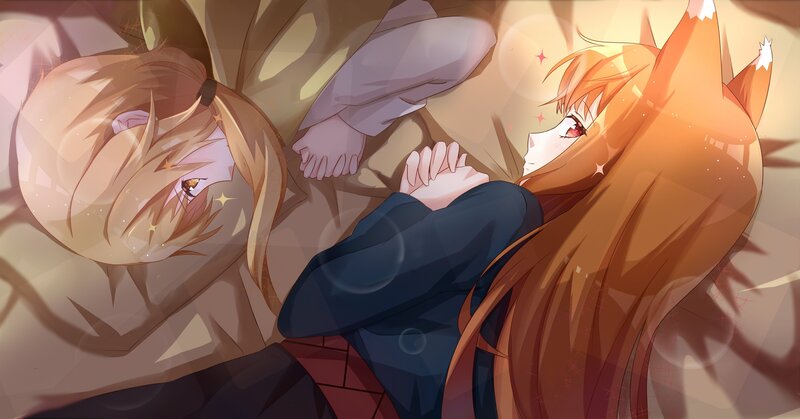Two Girls Lying Down — Orange, Calm