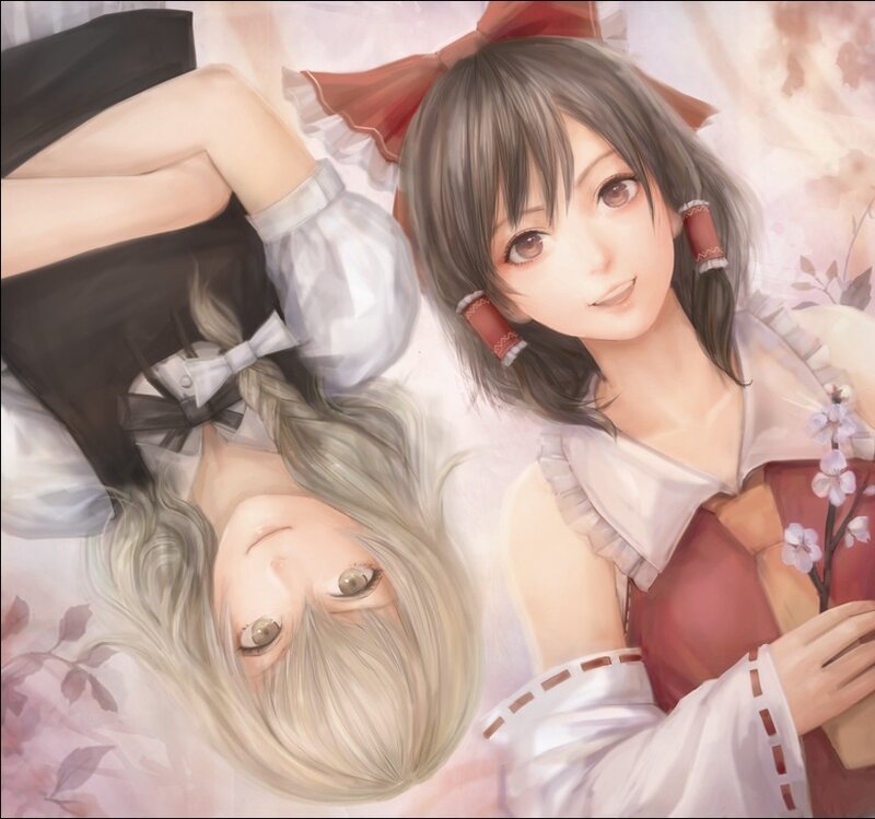 Two Girls Lying Down