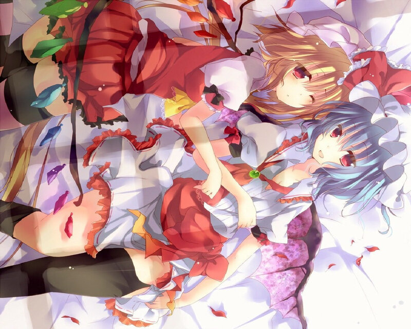 Two Girls Lying Down — White