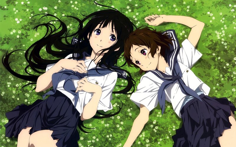 Two Girls Lying on Grass — Green, Peaceful, Afternoon