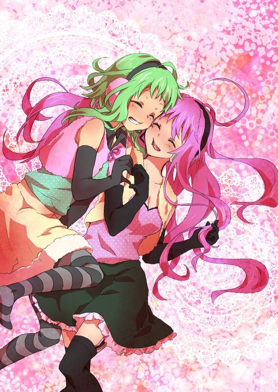 Two girls making a heart shape