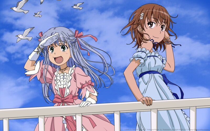Two Girls on a Balcony — Blue, Calm