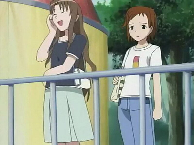 Two Girls on a Balcony — Green